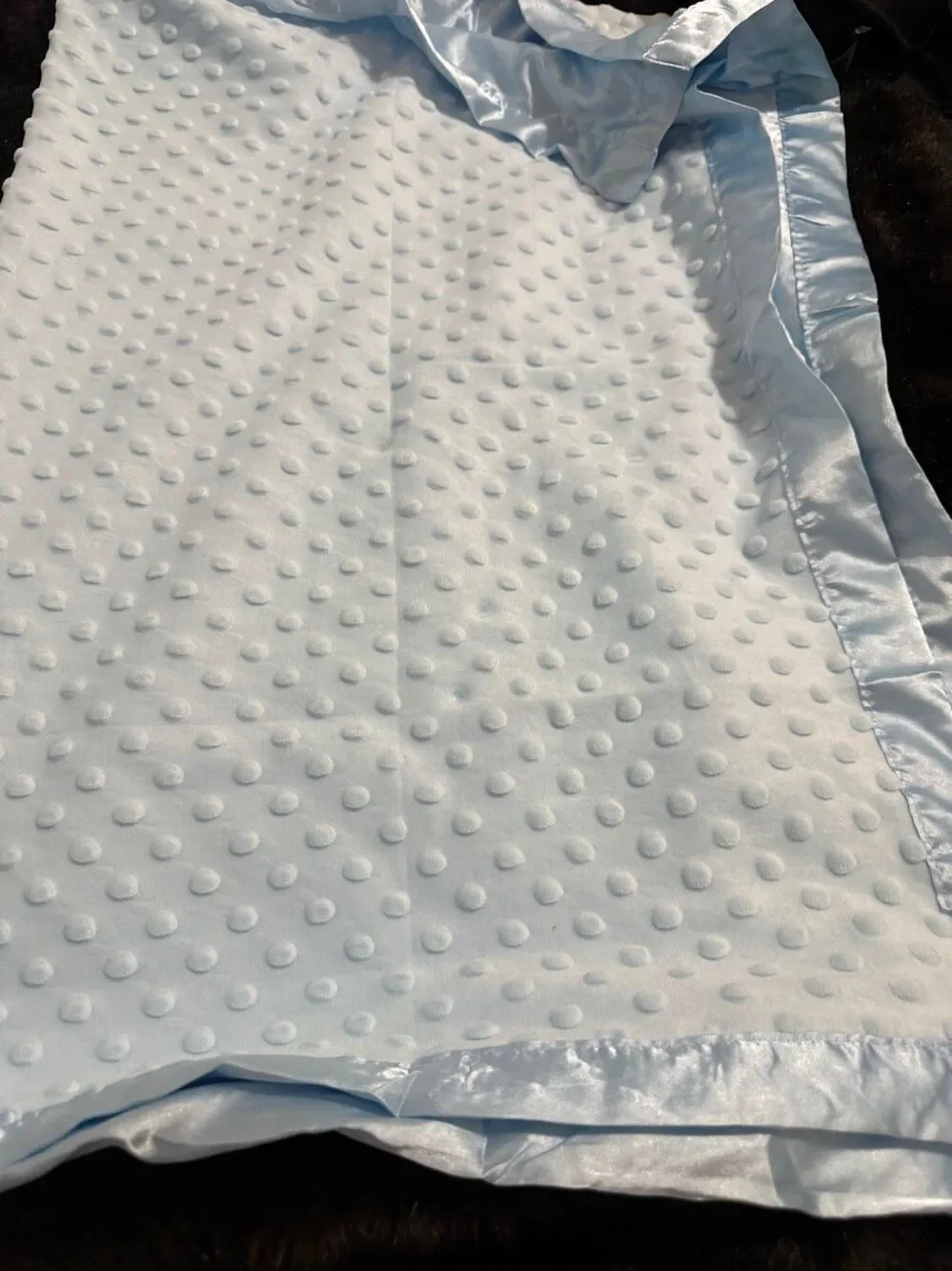 Pro Goleem Baby Soft Minky Dot Blanket with Silky Satin Backing